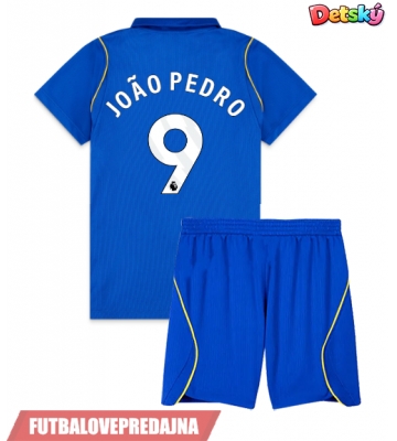 Lacne Dětský Futbalové dres Chelsea Joao Pedro #9 2026-27 Krátky Rukáv - Domáci (+ trenírky)